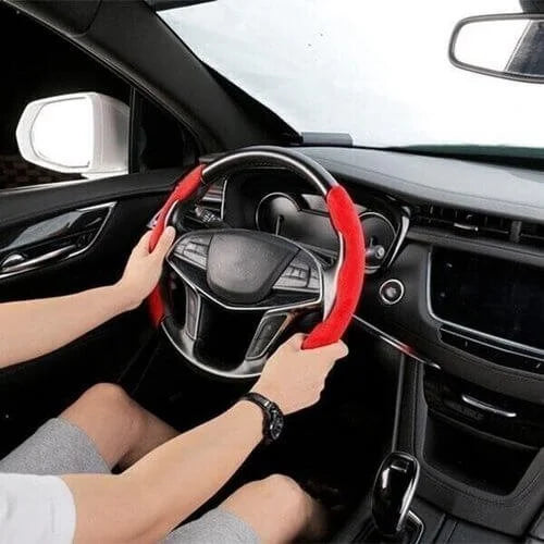Non-Slip Plush Steering Wheel Cover-GN