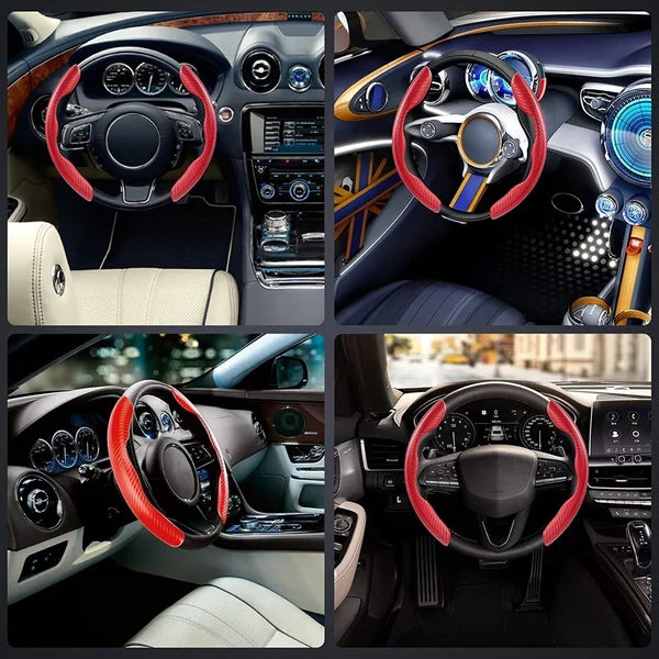 Non-Slip Plush Steering Wheel Cover-GN