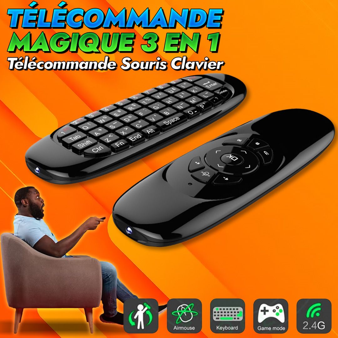 3 in 1 Magic Remote Control - Air Mouse-COD