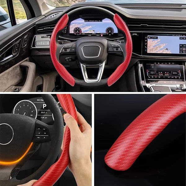 Non-Slip Plush Steering Wheel Cover-GN