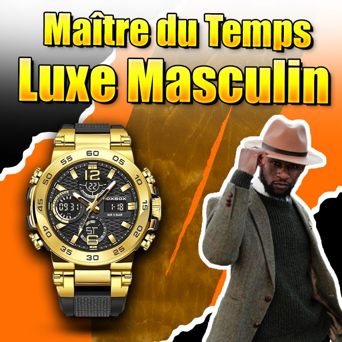 FOXBOX Montre de sport pour Homme -GB