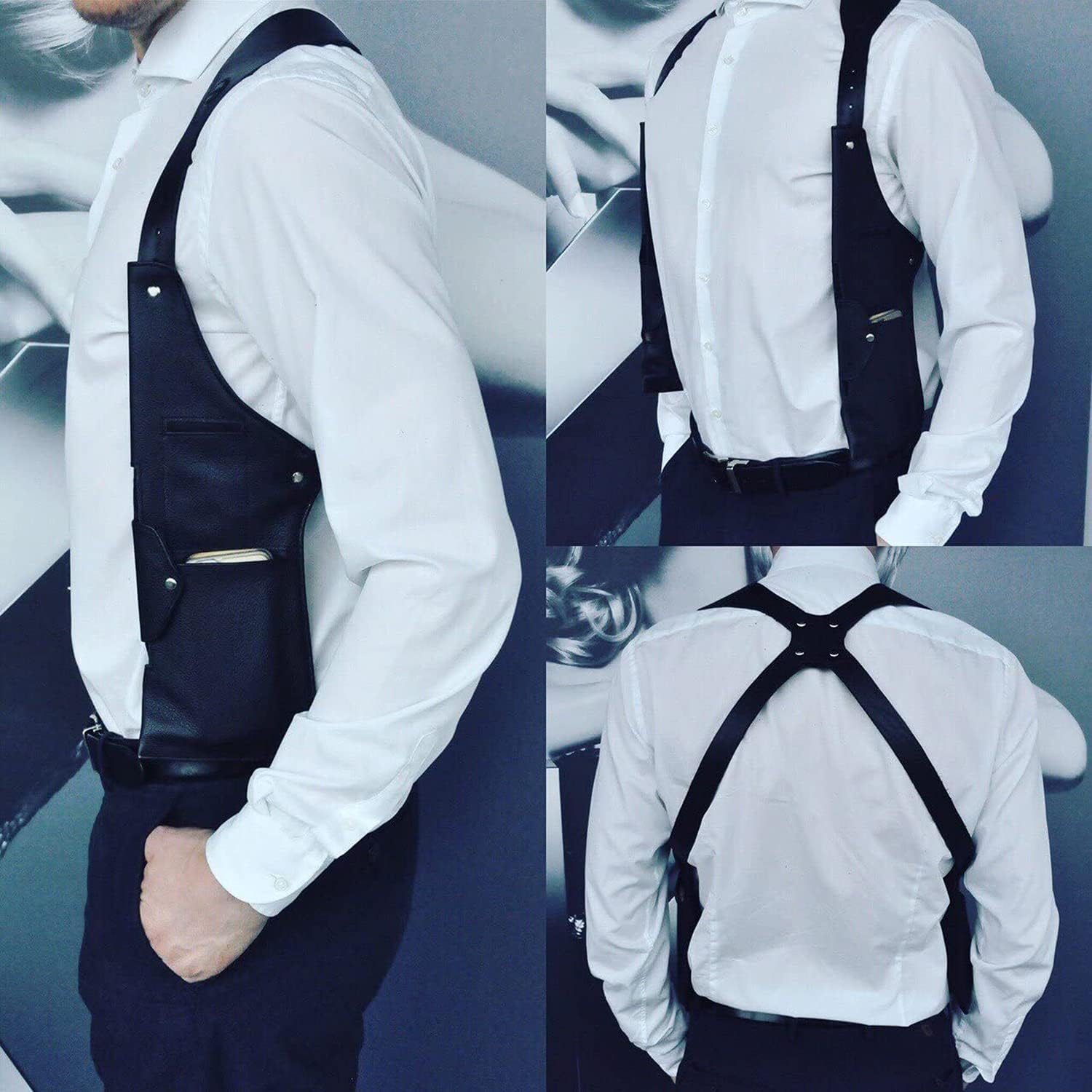 SAC A BONDOULIERE COWBOY EN CUIR VÉRITABLE-COD