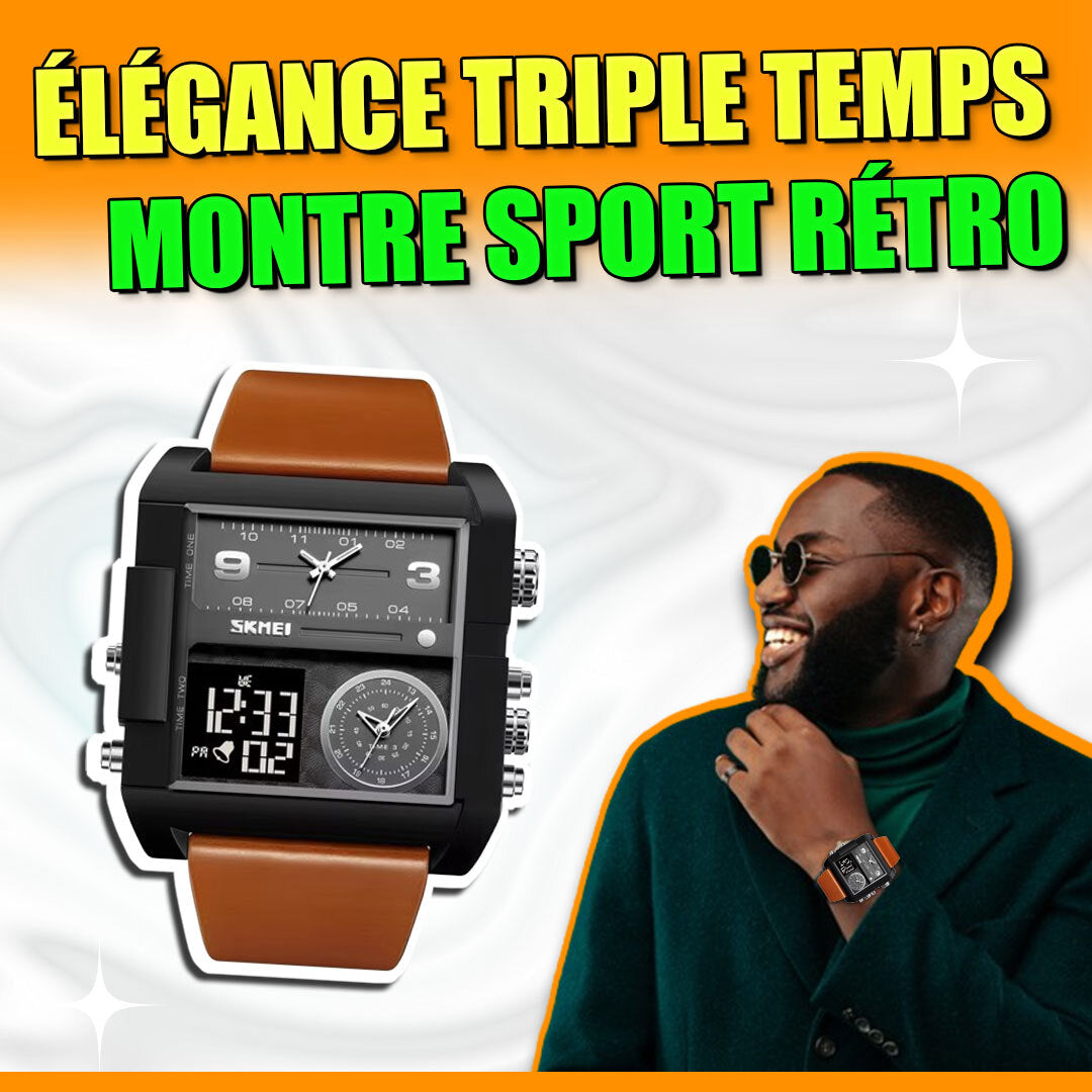 Montre de luxe -SKME Noir-chad