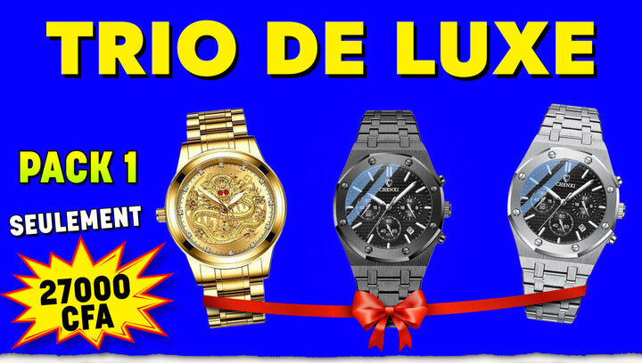 Trio Pack - 3 Luxury Watches ⏳ 24h 