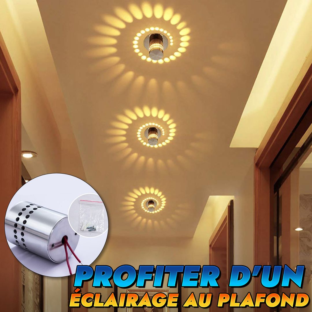 Spiral LED wall light (pack 2 piece)-SN